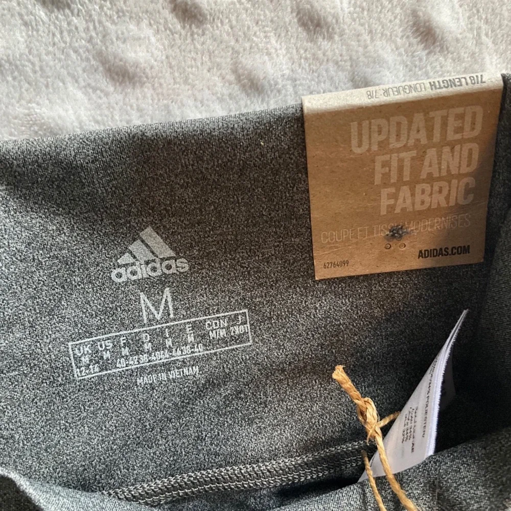 Adidas 7/8 Tight Womens Medium Dark Grey High Rise Training  Athletic‎ Leggings